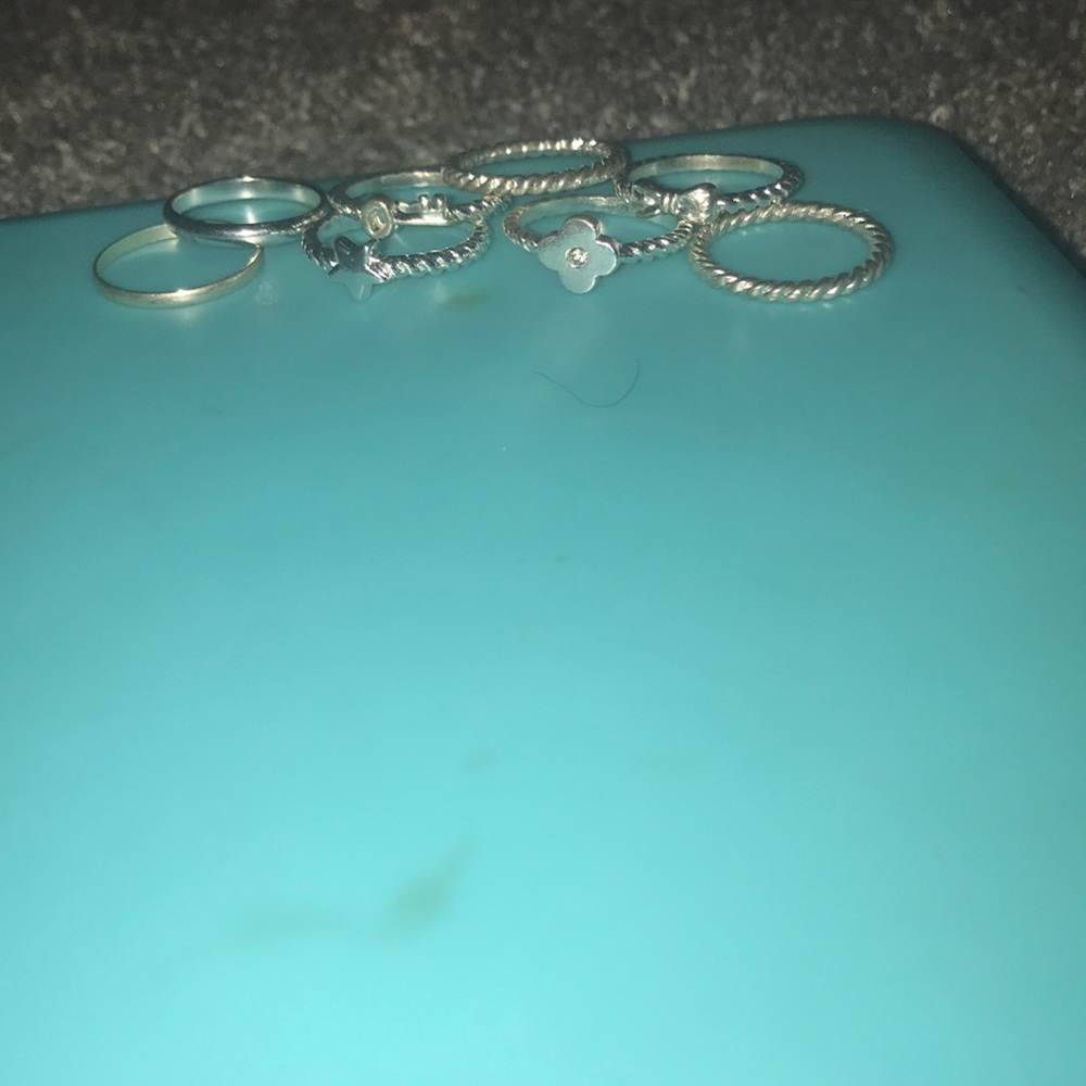 Size 8 stackable rings